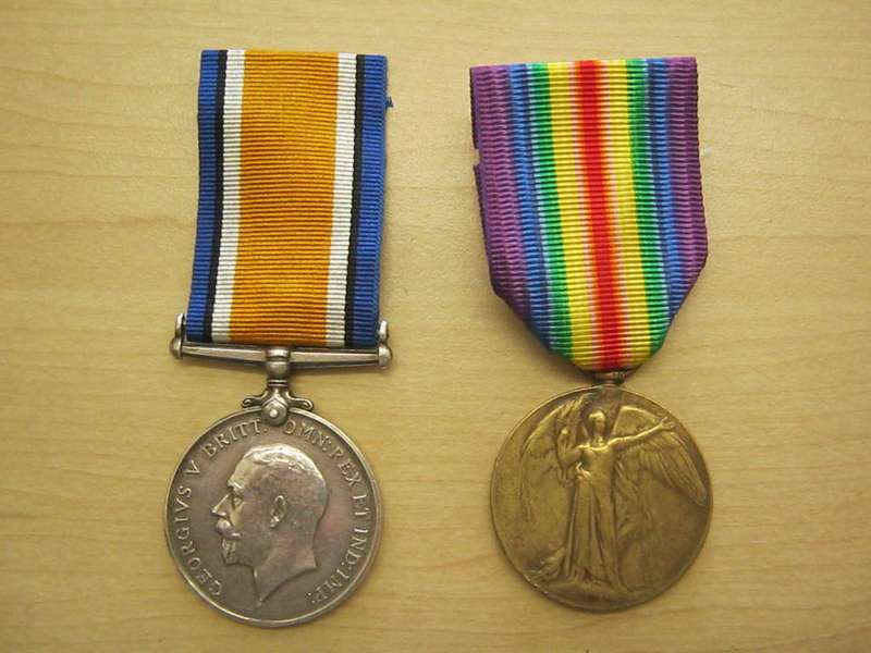 WW 1 War and Victory medals